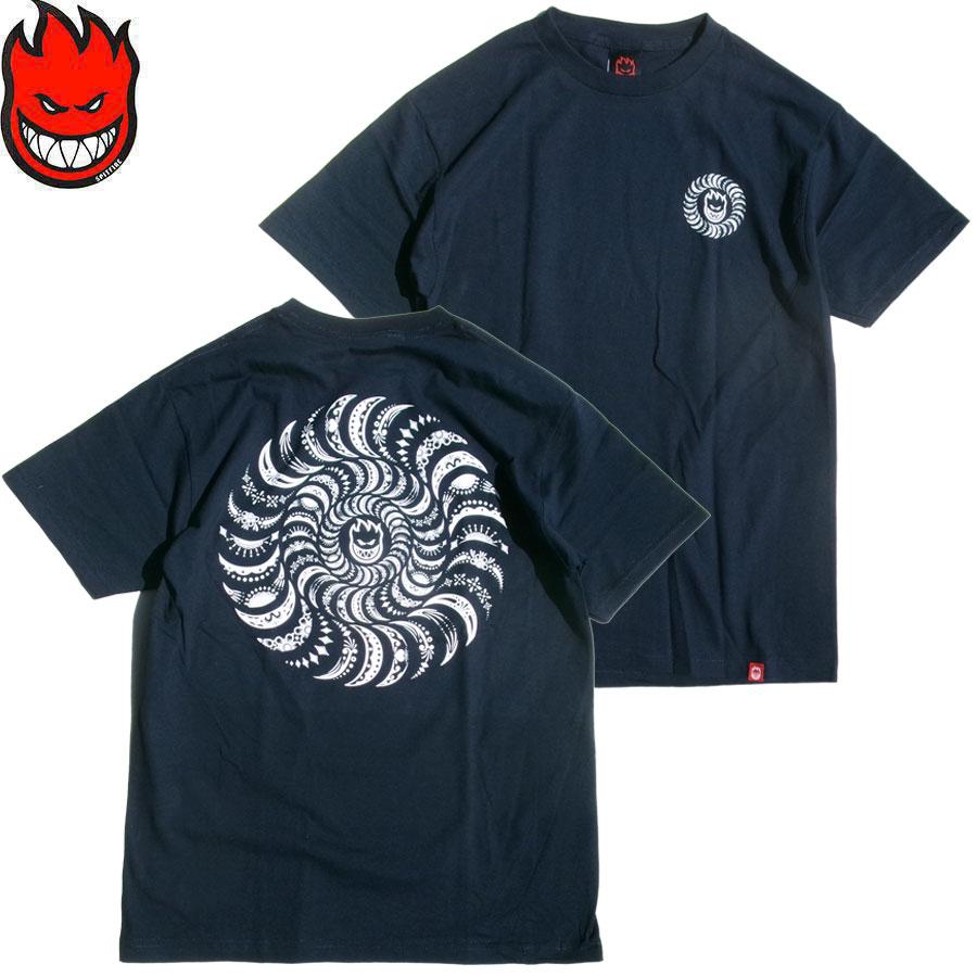 SPITFIRE WHEELS SPITFIRE CLASSIC SWIRL PAISLEY S/S T-SHIRTS NAVY