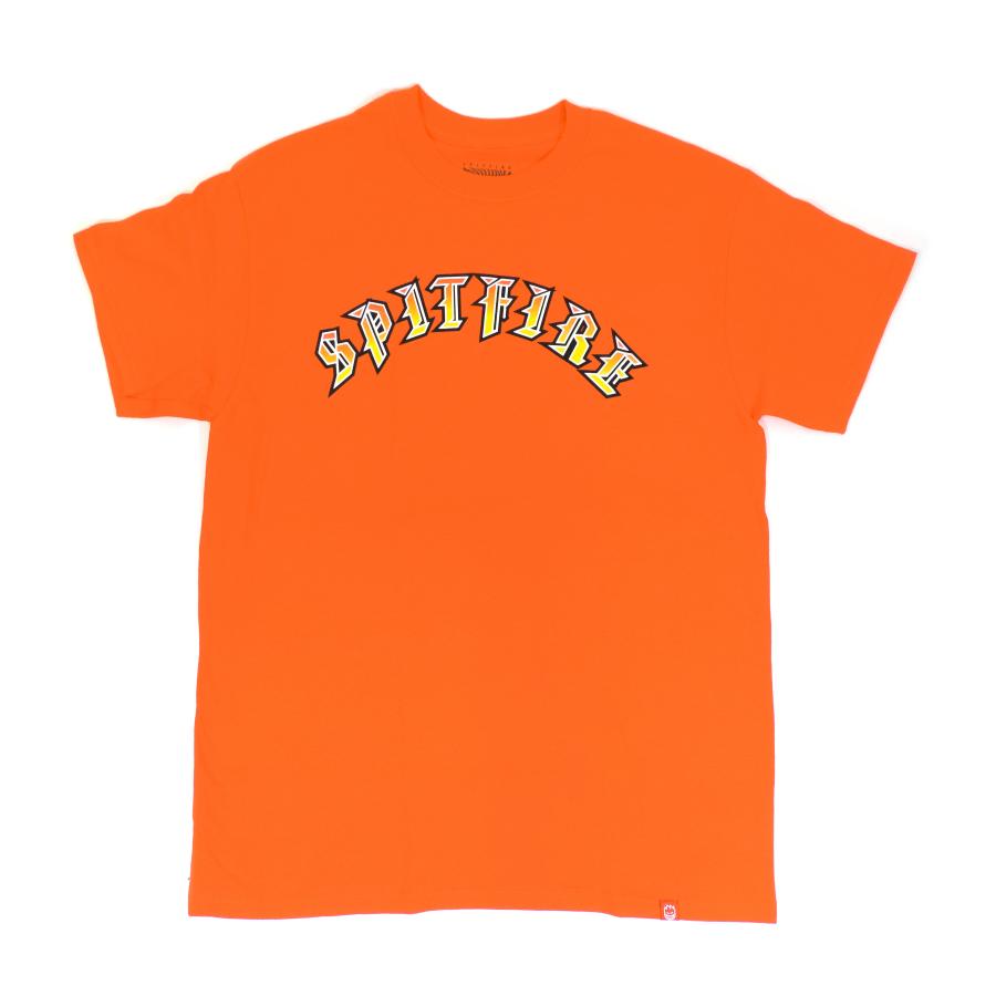 SPITFIRE WHEELS スピットファイヤー メンズ 半袖Tシャツ オレンジ 