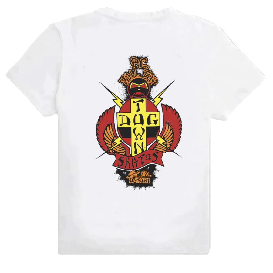 DOGTOWN（ドッグタウン） 半袖 Tシャツ ホワイト DOGTOWN SKATES OG PC