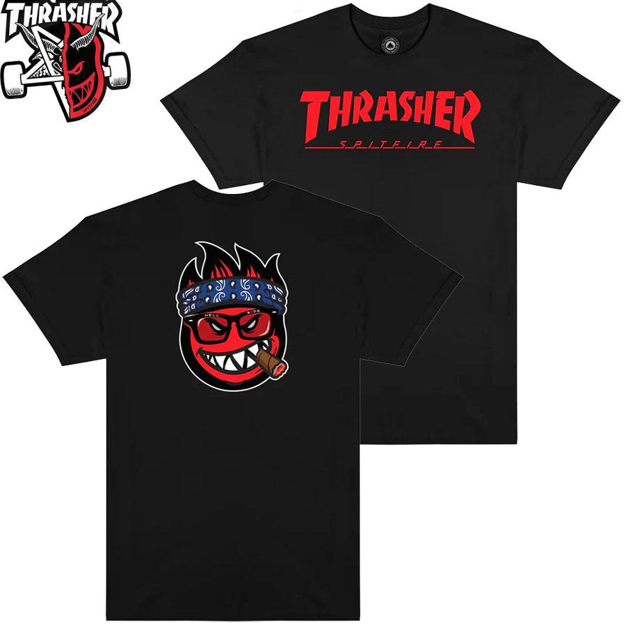 SPITFIRE WHEELS THRASHER x SPITFIRE BIG HEAD JAKE S/S T-SHIRTS