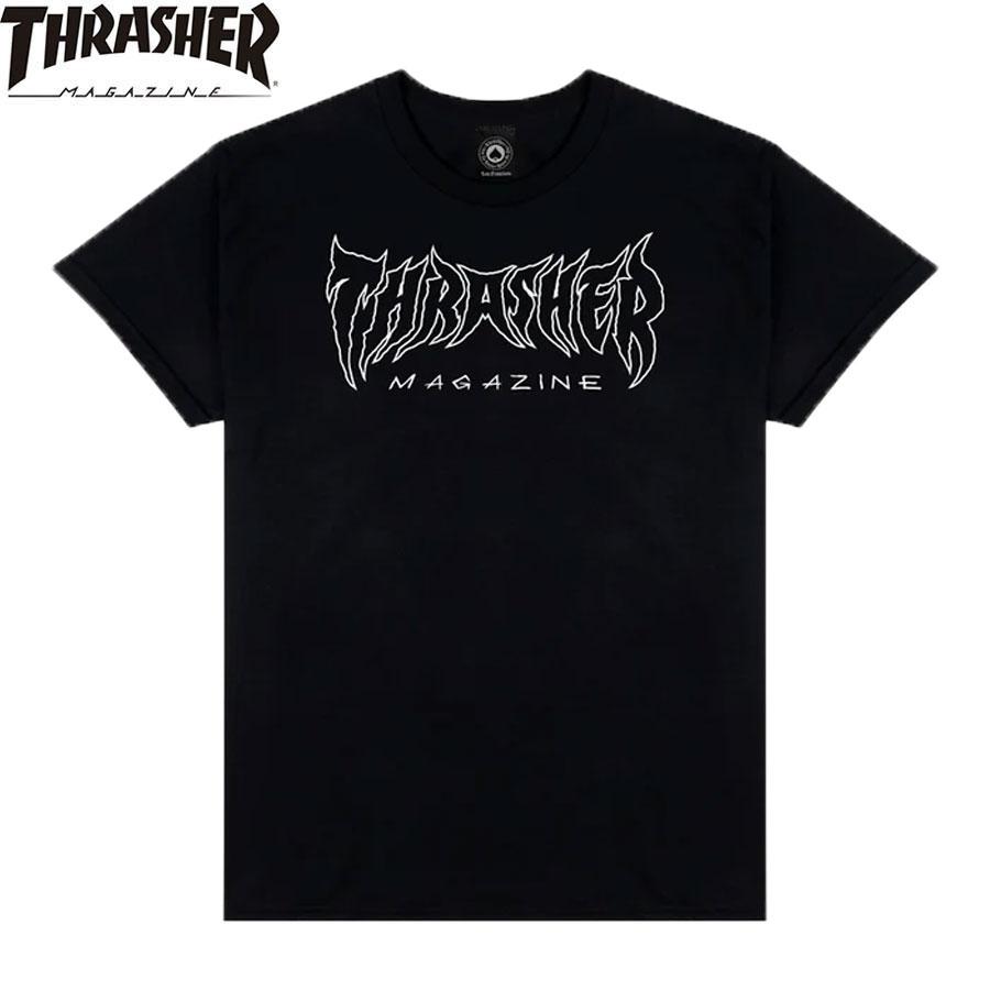 THRASHER（スラッシャー） THRASHER MAGAZINE METAL T-SHIRTS BLACK