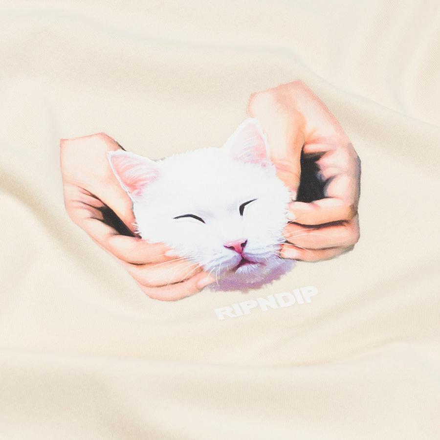 RIPNDIP HAPPY KITTY Tシャツ 半袖 Natural 送料込み RIPNDIP S/S TEE HAPPY KITTY NATURAL リップンディップ メンズ