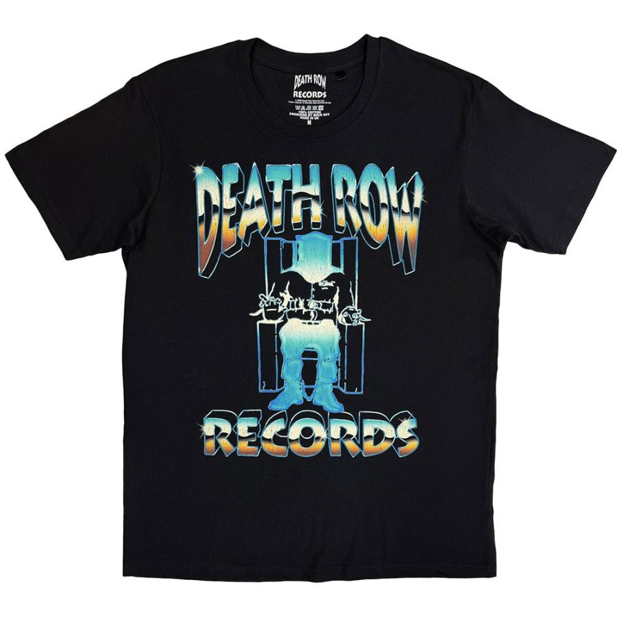 DEATH ROW RECORDS オフィシャルTシャツ DEATH ROW RECORDS OFFICIAL LICENS Execution S/S T-SHIRTS BLACK