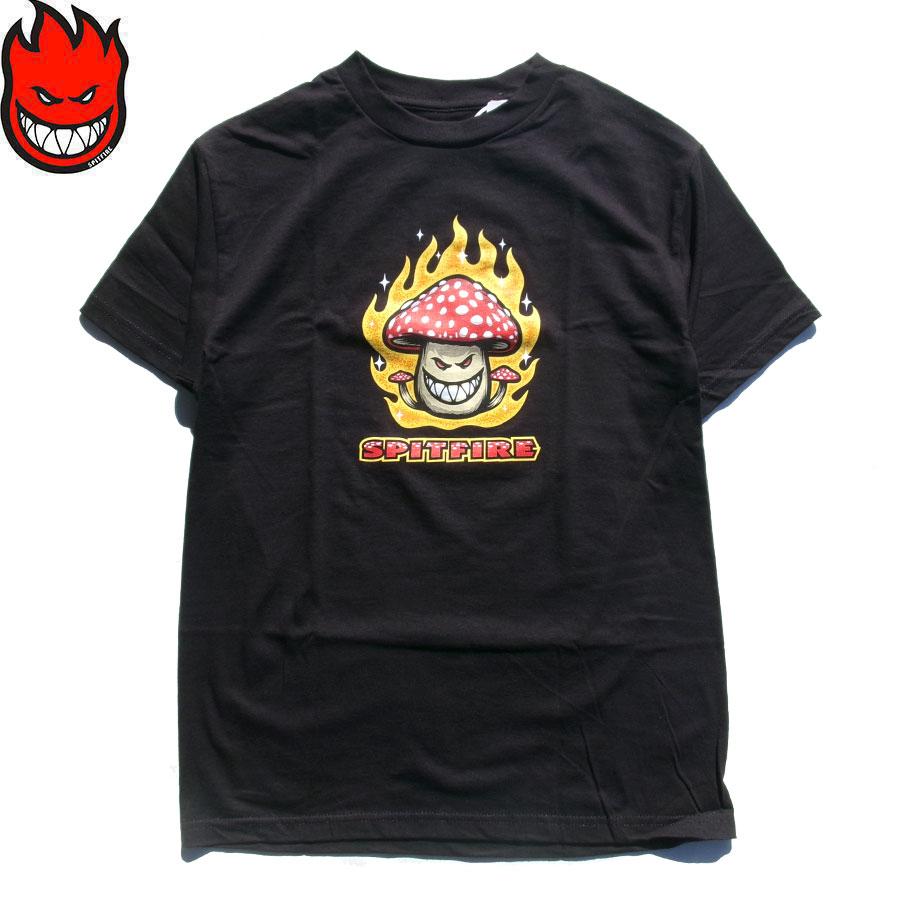 SPITFIRE WHEELS SPITFIRE MUSHROOM BIG HEAD S/S T-SHIRTS BLACK
