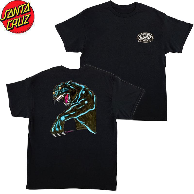 【希少】SANTA CRUZ サンタクルーズ サルバタイガー Tシャツ M 黒 SANTA CRUZ（サンタクルーズ） SANTA CRUZ NATAS SKETCH PANTHER S/S
