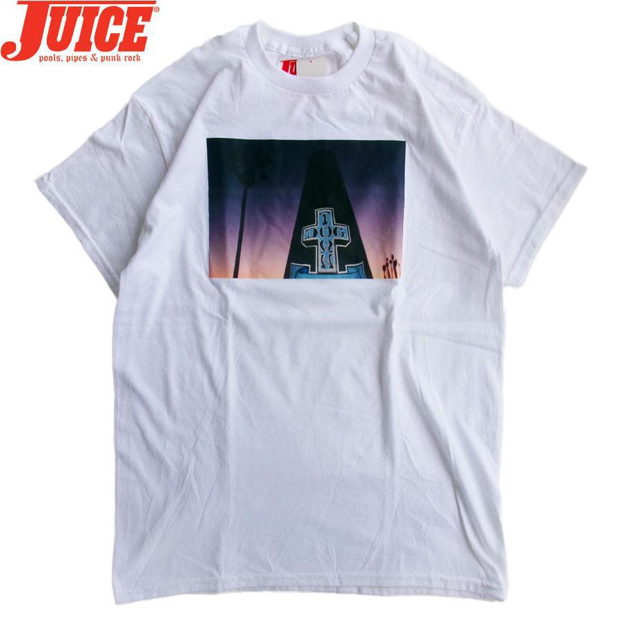 JUICE MAGAZINE DOG TOWN CONE VENICE WHITE S/S T-SHIRTS ジュース