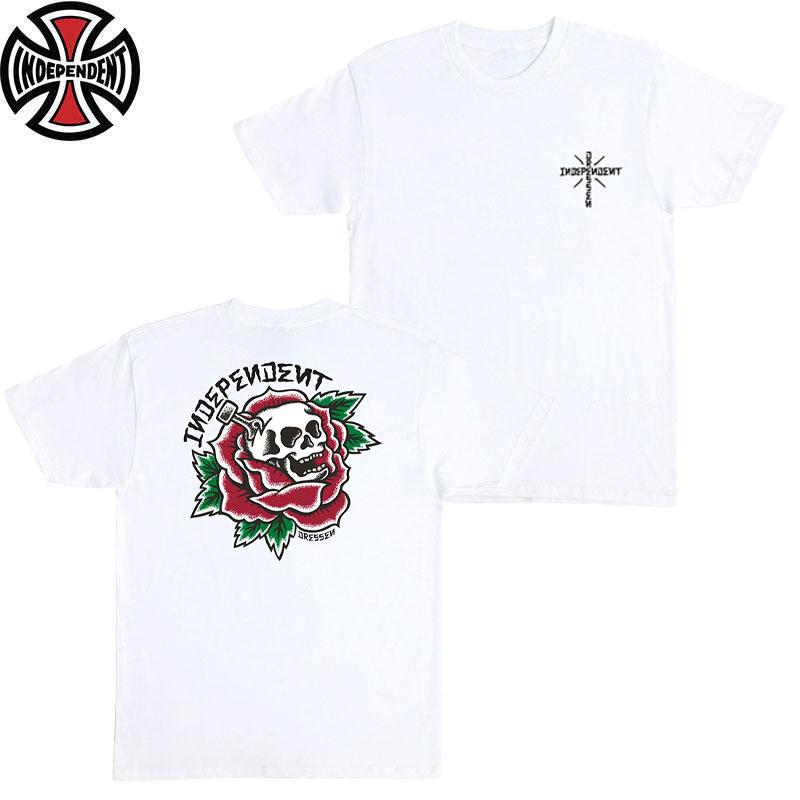 INDEPENDENT TRUCK COMPNY INDEPENDENT DRESSEN SKULL ROSE S/S T