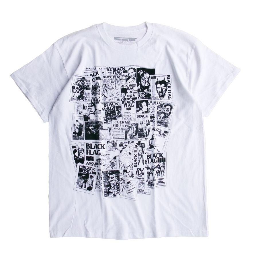 SST RECORDS Black Flag MyRules Tシャツ XL SST RECORDS BLACK FLAG OFFICIAL LICENS FLYER S/S T-SHIRTS WHITE