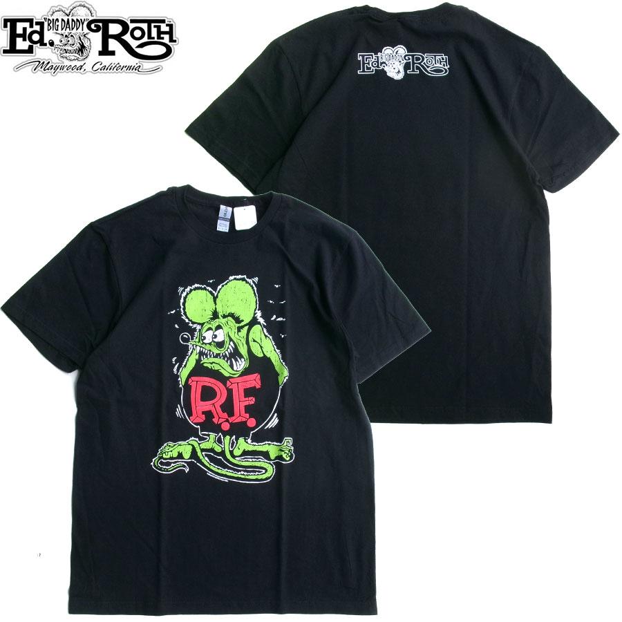 RAT FINK OFFICIAL LICENSE S/S T-SHIRTS BLACK ED ROTH ラット