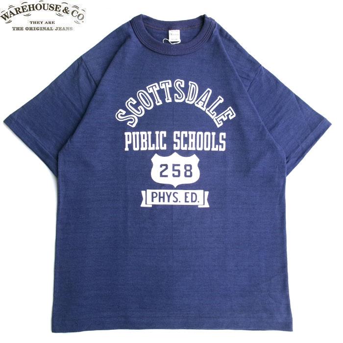 WAREHOUSE（ウエアハウス） ＆CO. 4601 SCOTT SDALE S/S T SHIRT NAVY