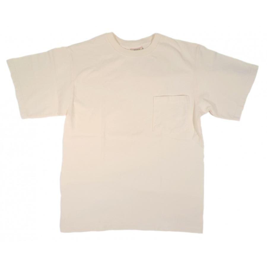 GOODWEAR / グッドウェア POCKET T-SHIRT REGULER 半袖 ポケットTシャツ ポケT 米国製 OFF WHITE オフホワイト｜americanrushstore