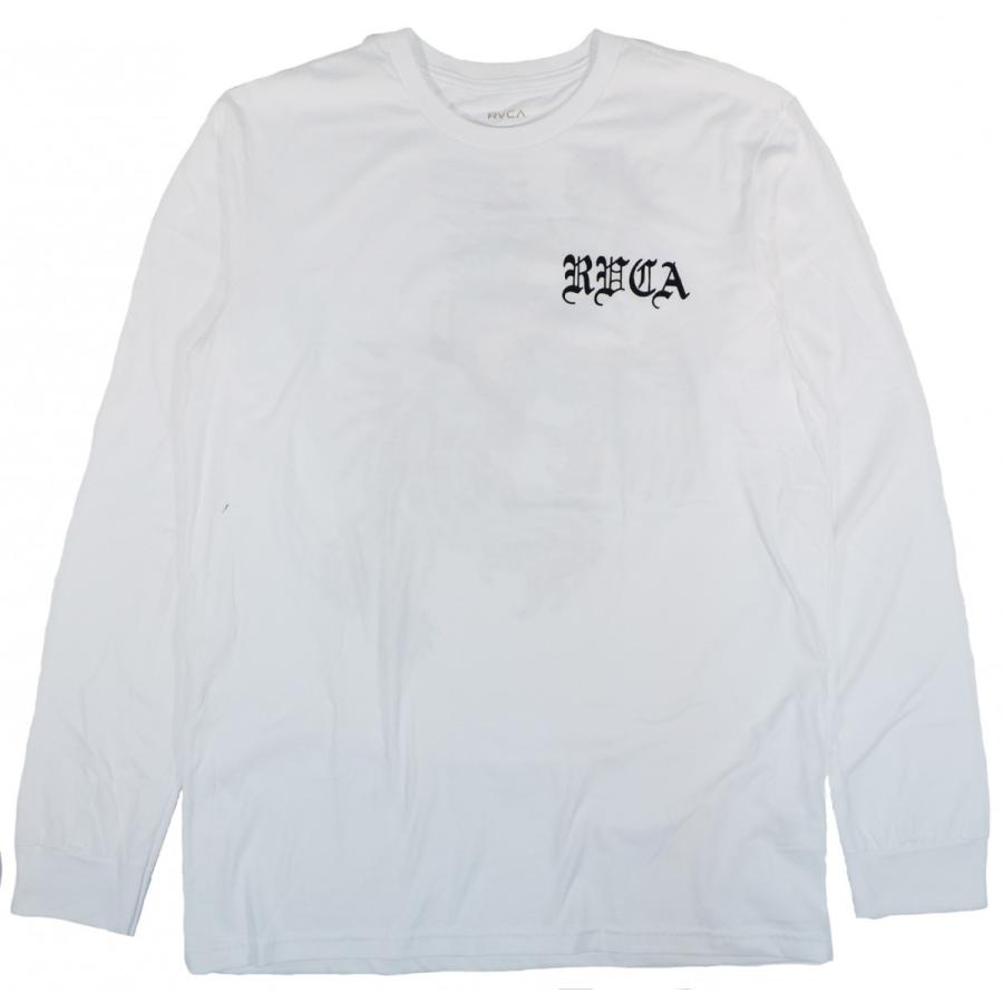 ルーカ 長袖 Tシャツ ホワイト ロンT サーフ スケート RVCA BERT PHOENIX L/S T WHITE｜americanrushstore｜02