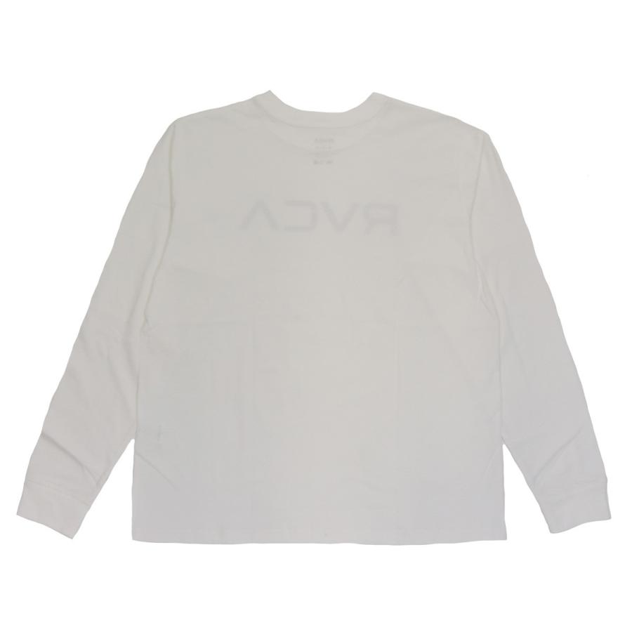 RVCA（ルーカ） メンズ ビッグ 長袖 Tシャツ ホワイト 白 ロンT ルカ