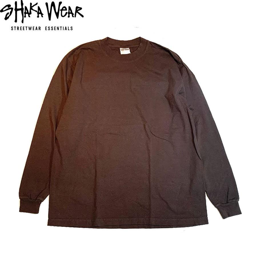 シャカ ウェアー メンズ ガーメント ダイ 後染め ヘビー ウェイト 長袖