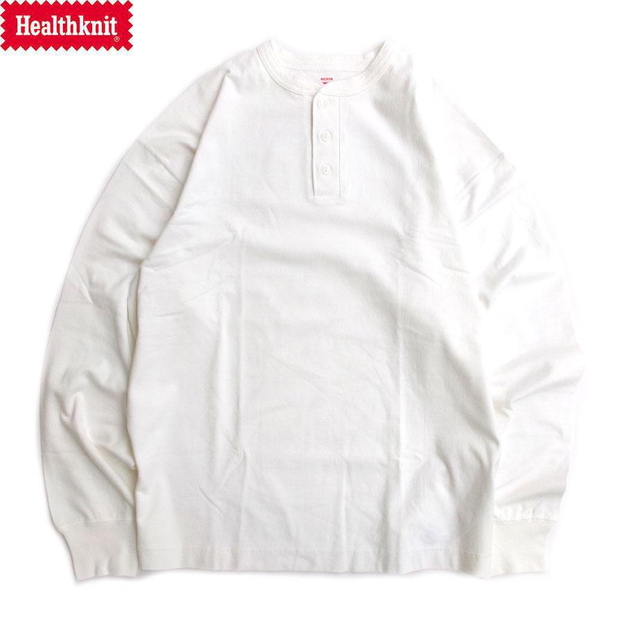 Healthknit（ヘルスニット） HEALTHKNIT HENLEY NECK L/S T-SHIRT