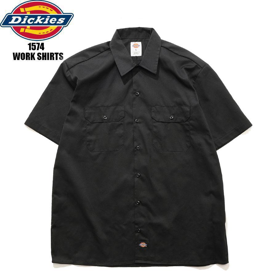 Dickies（ディッキーズ） DICKIES S/S WORK SHIRTS BLACK 1574 メンズ
