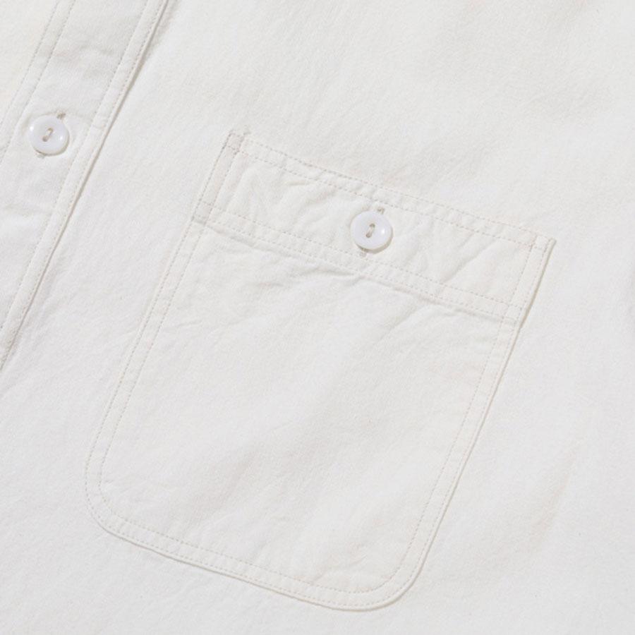 バズリクソンズ シャンブレー ワーク シャツ 半袖 ホワイト BUZZ RICKSON'S CHAMBRAY WORK SHIRTS SHORT SLEEVE WHITE BR35857 送料無料｜americanrushstore｜03