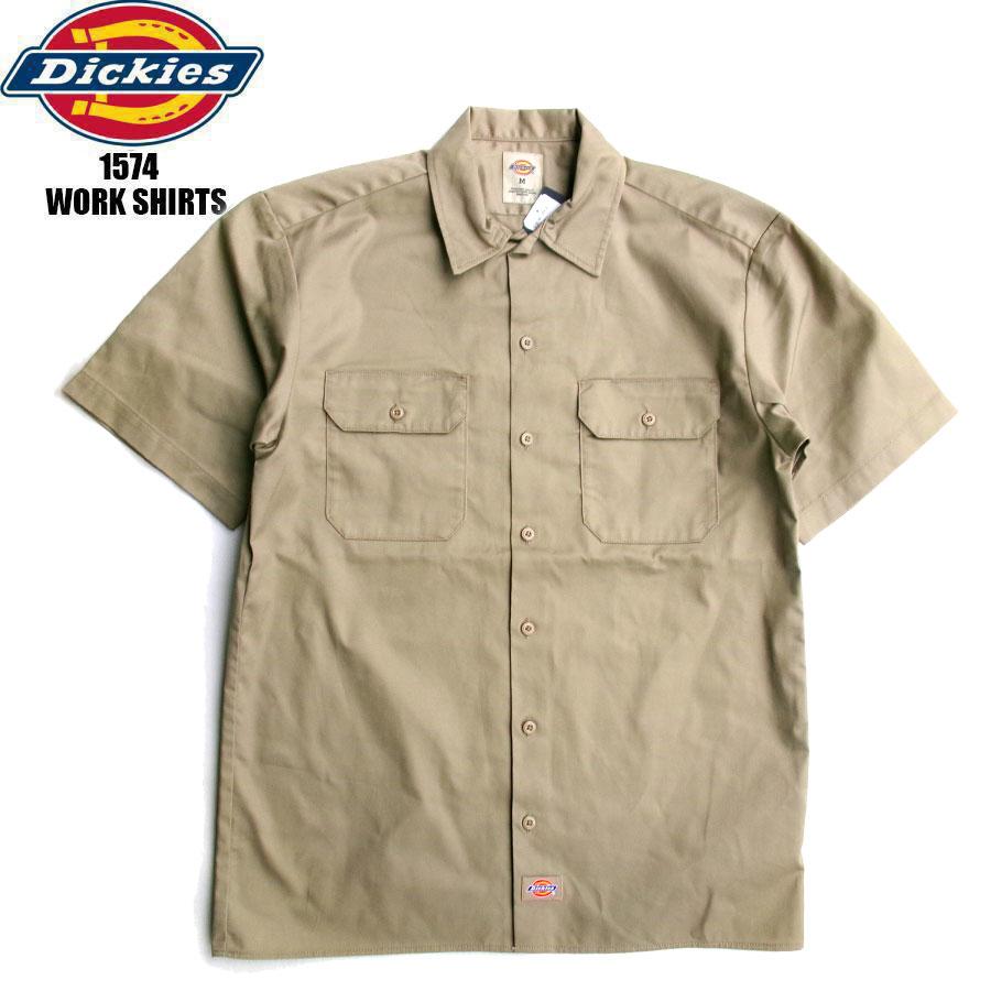 Dickies（ディッキーズ） DICKIES S/S WORK SHIRTS KHAKI 1574 メンズ