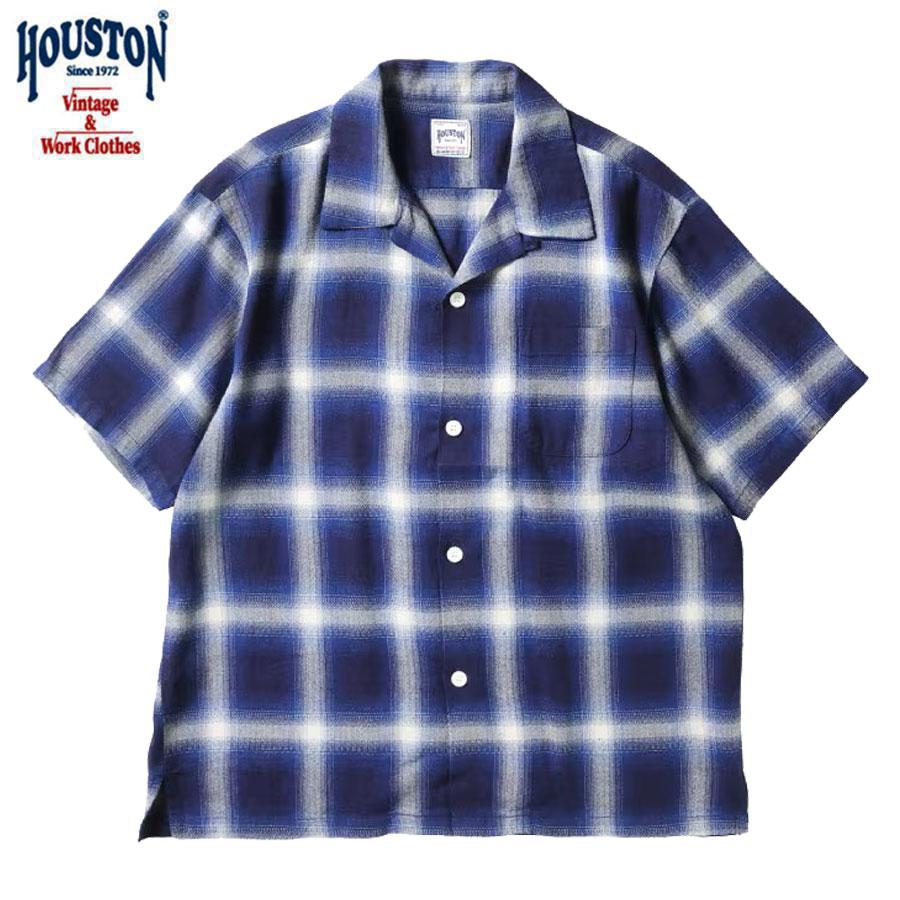 HOUSTON（ヒューストン） HOUSTON NO 41273 INDIGO HB OMBRE CHECK S/S