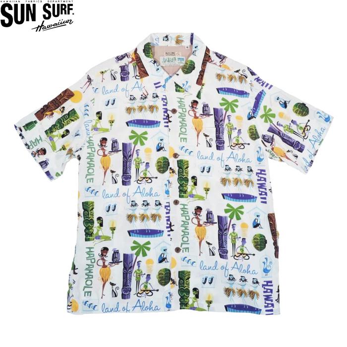 新品 SUN SURF  ケオニオブハワイ SS37655 ホワイト L SUN SURF サンサーフ ケオニ オブ ハワイ レーヨン ハワイアンシャツ