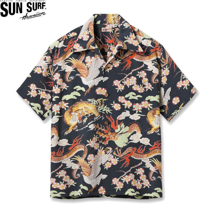 SUN SURF S/S RAYON HAWAIIAN SHIRT THE TRIANGULAR FIGHT SS39414