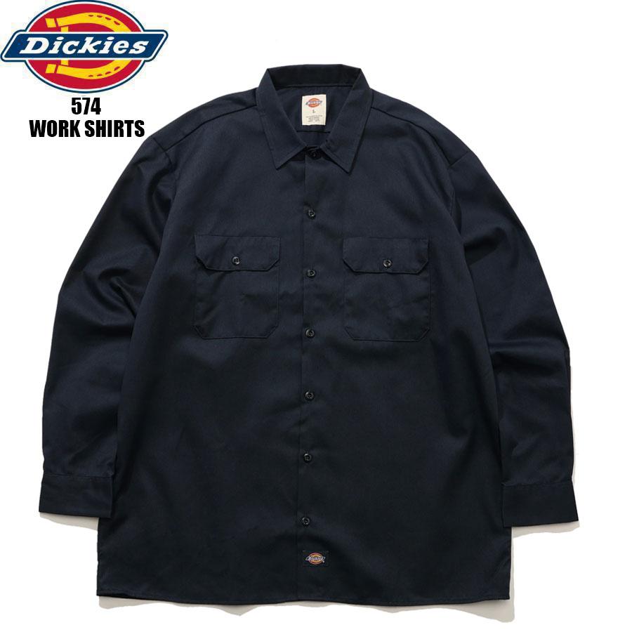 Dickies（ディッキーズ） メンズ レディース ワークシャツ 長袖 ダーク