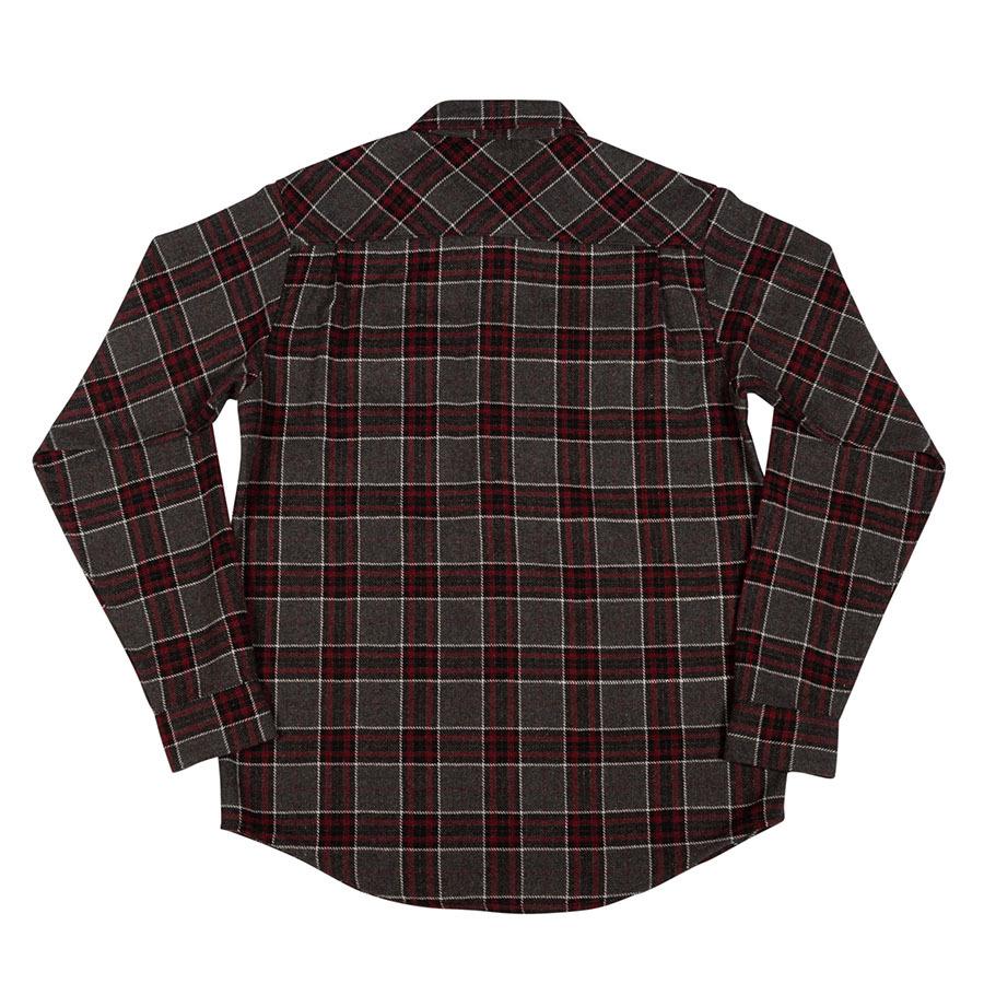 インディペンデント トラック 長袖 ロングスリーブ フランネル シャツ グレー/ブラック INDEPENDENT HATCHET FLANNEL L/S SHIRTS GREY/BLACK/OXBLOOD 送料無料｜americanrushstore｜02