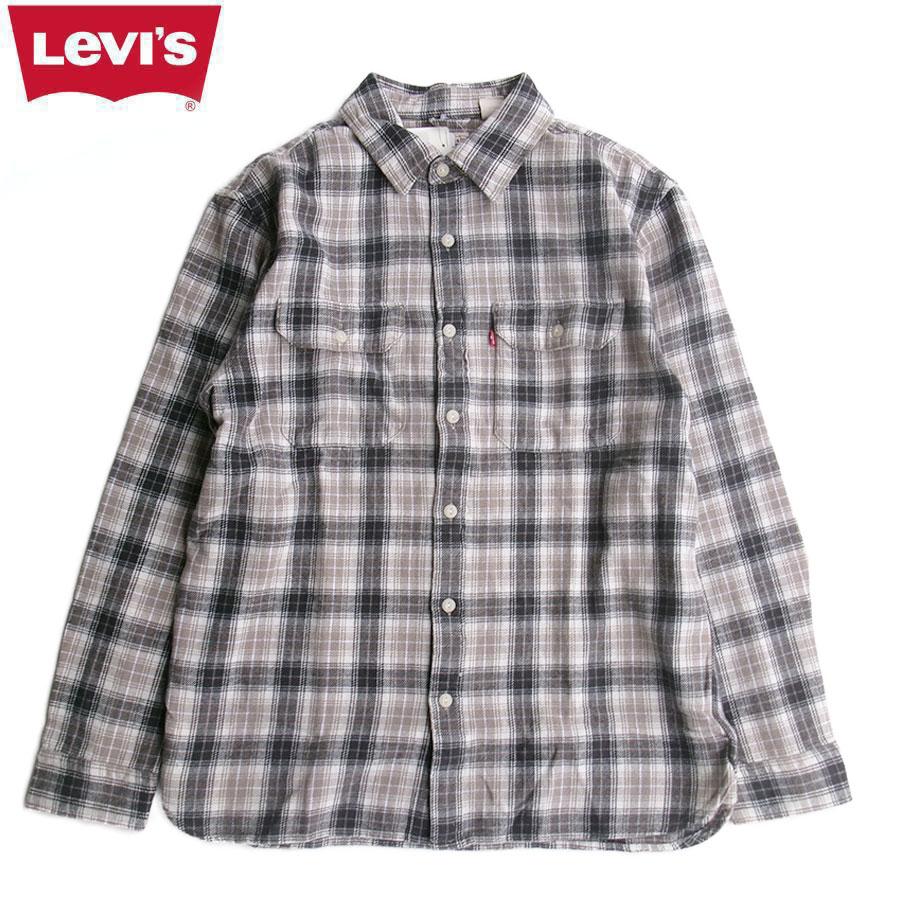 ✤L mixing✤様 Levi's 19573 JACKSON WORKER SHIRT FLANNEL SHIRTS OATMEAL