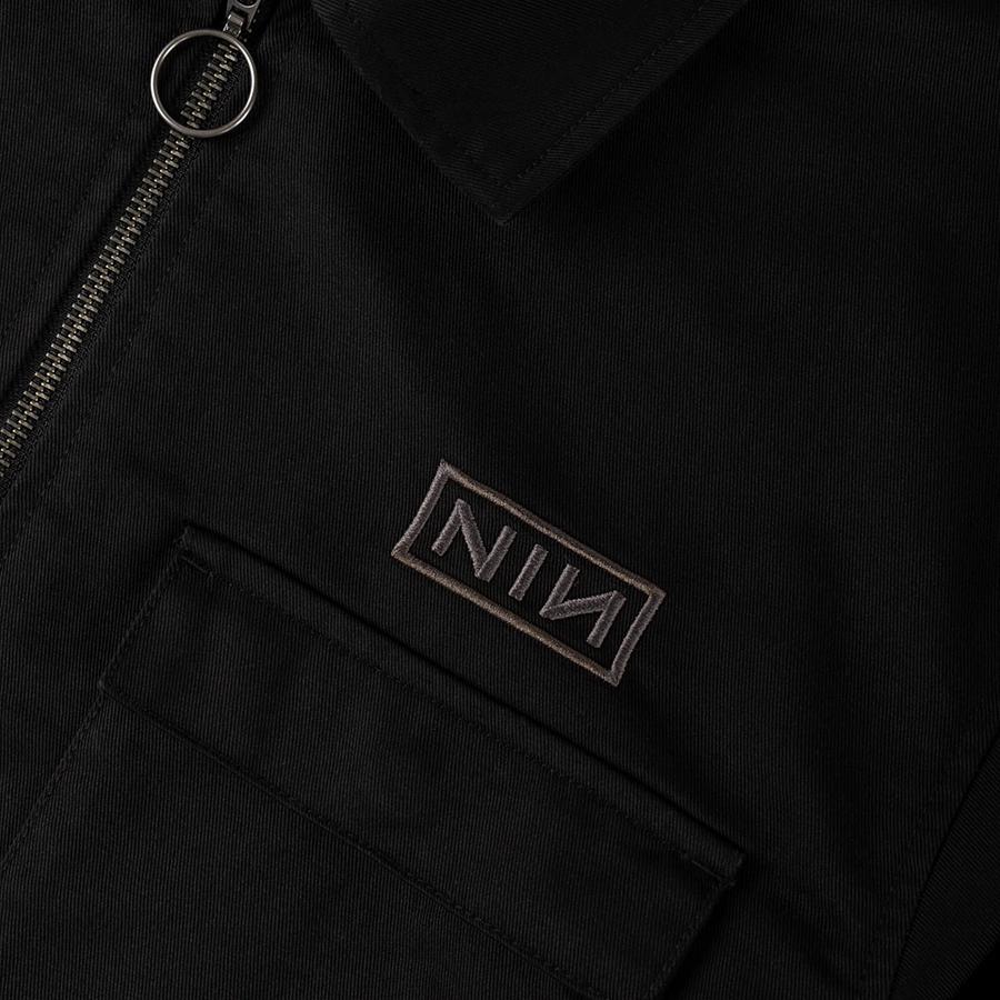 ウェルカム スケートボード ジップ ワークシャツ ブラック コラボレート WELCOME SKATEBOARDS NINE ICH NAILS RUINER TWILL ZIP WORK SHIRTS BLACK 送料無料｜americanrushstore｜04