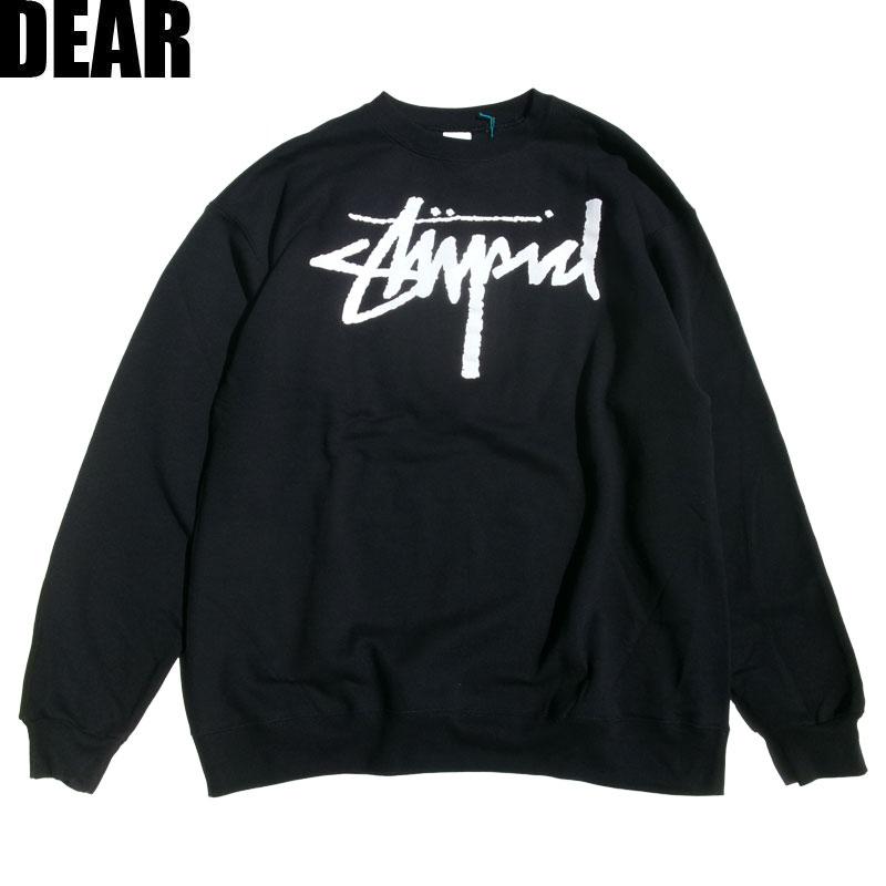 DEAR, STUPID CREWNECK SWEAT Steve “Shrewgy” Ruge BLACK ディアー 
