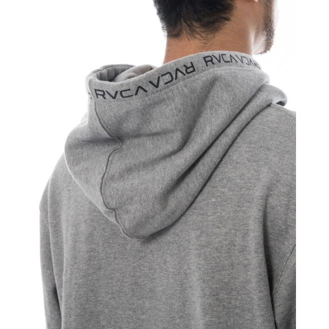 RVCAルーカ　プルオーバーパーカー　グレー　S サイドロゴ RVCA ルーカ プルオーバー パーカー レディース クロップド丈 ショート