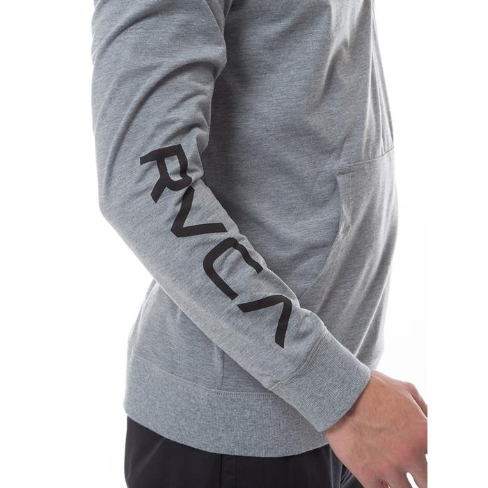 RVCA（ルーカ） ハーフジップ パーカー アッシュヘザーグレー スポーツ 