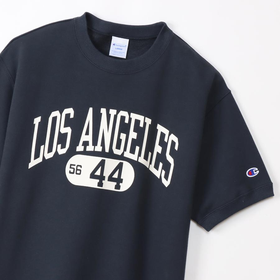 チャンピオン ショートスリーブクルーネックスウェットシャツ ネイビー 半袖 メンズ CHAMPION SHORT SLEEVE SWEAT SHIRTS NAVY C3-X017｜americanrushstore｜02