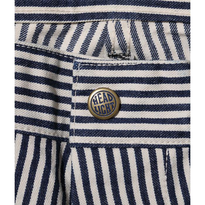 ヘッドライト メンズ ダブルフロントダンガリーズ ネイビー HEADLIGHT 11oz. EXPRESS STRIPE DOUBLE FRONT DUNGAREES 421 NAVY A HD42351 送料無料｜americanrushstore｜03