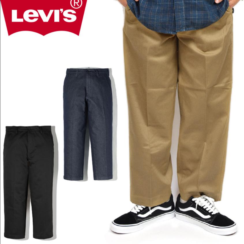 リーバイス スタ プレスト ワイド レッグ クロップド パンツ メンズ スタプレ デニム チノパン Levi S Sta Prest Wide Leg Crop Pants A1223 Levis 1年保証