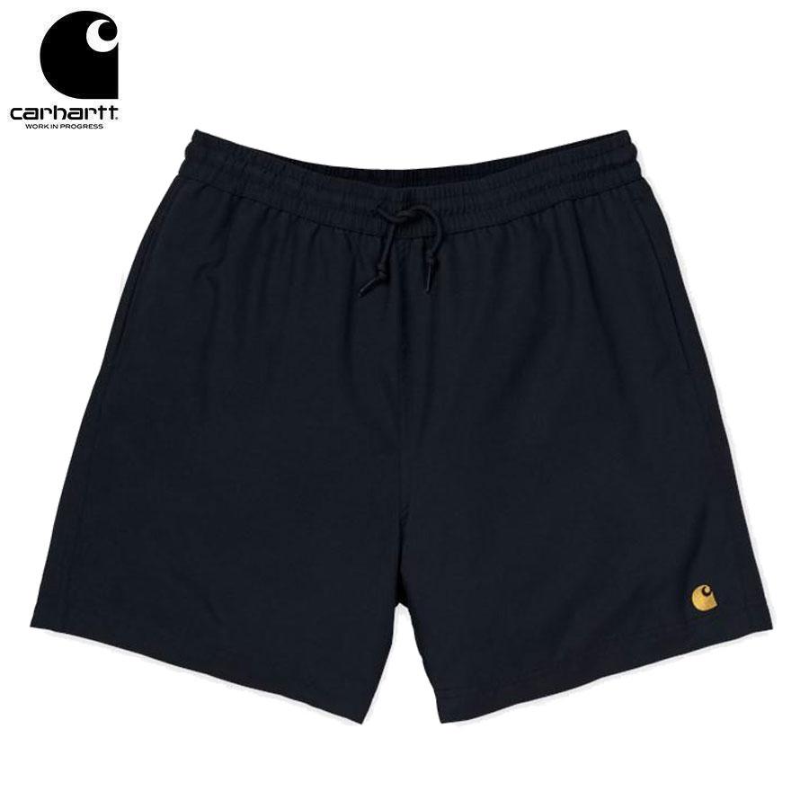 Carhartt CARHARTT WIP CHASE SWIM TRUNKS BLACK/GOLD I035062 