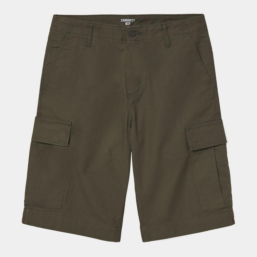 カーハート メンズ レギュラーカーゴショーツ サイプレス ショートパンツ ハーフパンツ CARHARTT WIP REGULAR CARGO  SHORT CYPRESS RINSED I028246 送料無料