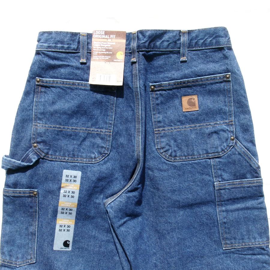 Carhartt CARHARTT DOUBLE FRONT WASHED LOGGER DUN GAREE PANTS Carhartt CARHARTT DOUBLE FRONT WASHED LOGGER DUN GAREE PANTS