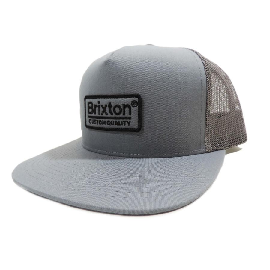 ブリクストン スナップバック メッシュ キャップ 帽子 グレー/ブラック メンズ スケート サーフ BRIXTON PALMER MESH
