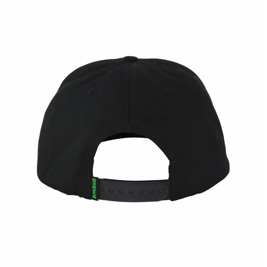 サンタクルーズ スライムボールス スナップバック キャップ ブラック 帽子 スケートボード SANTA CRUZ SLIME BALLS SPEED FREAK MID PROFILE SNAPBACK HAT BLACK｜americanrushstore｜02