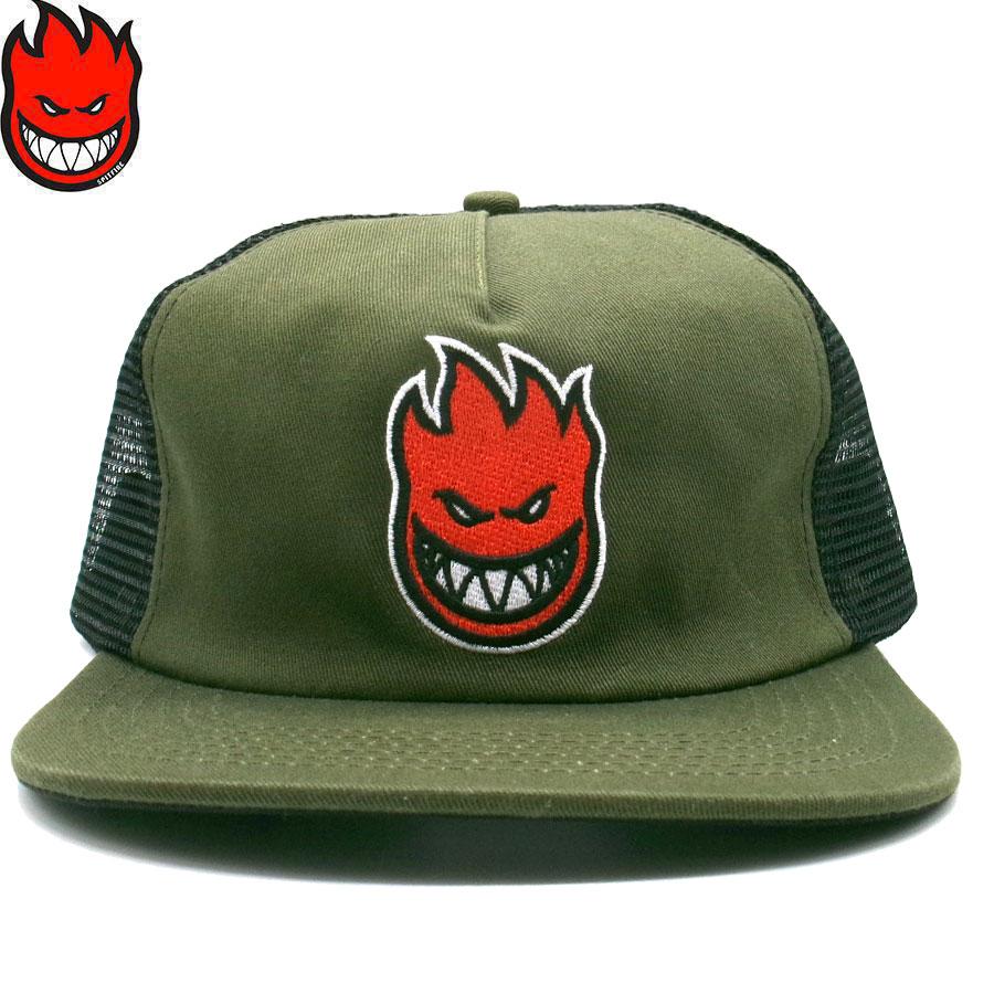 SPITFIRE WHEELS SPITFIRE BIGHEAD FILL SNAPBACK TRUCKER CAP OLIVE