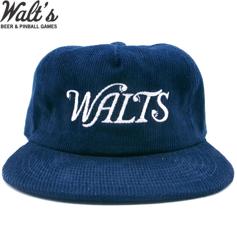 WALT'S BAR OG LOGO CORDUROY SNAPBACK CAP NAVY/WHITE ワルツ バー