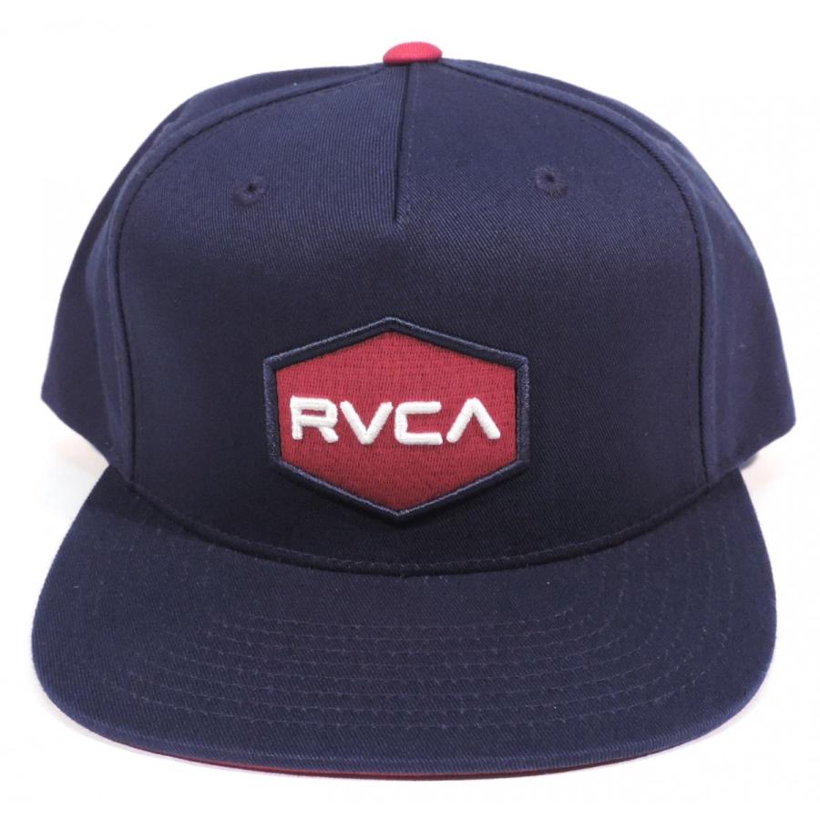 ルーカ ロゴ スナップバック キャップ ネイビー サーフ スケート RVCA COMMONWEALTH SNAPBACK II NAVY｜americanrushstore｜02