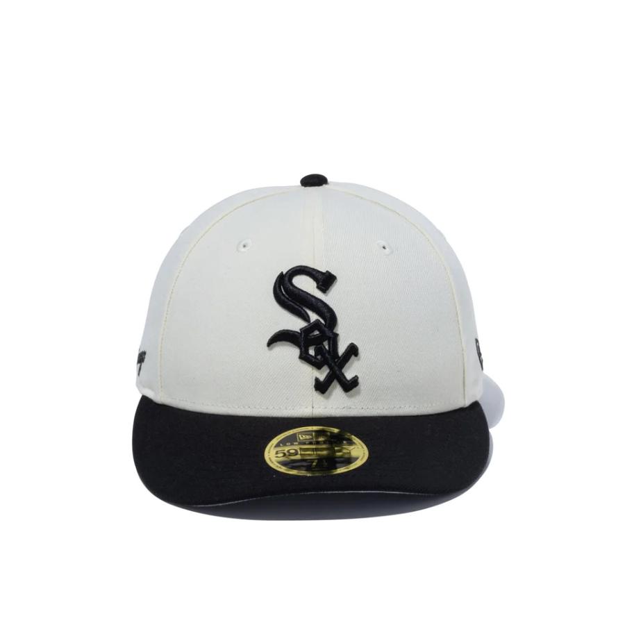 ニューエラ シカゴ・ホワイトソックス ベースボール キャップ NEW ERA LP 59FIFTY MLB 2-TONE CHICAGO  WHITESOX BASEBALL CAP CHROME WHITE/BLACK VISOR