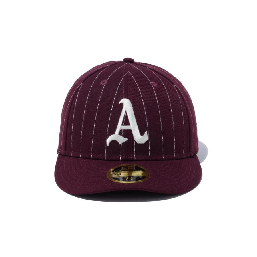 N18 ニューエラ 59fifty オークランド アスレチックス 美品 2360 LP59FIFTY ニューエラ オークランド・アスレチックス ピン