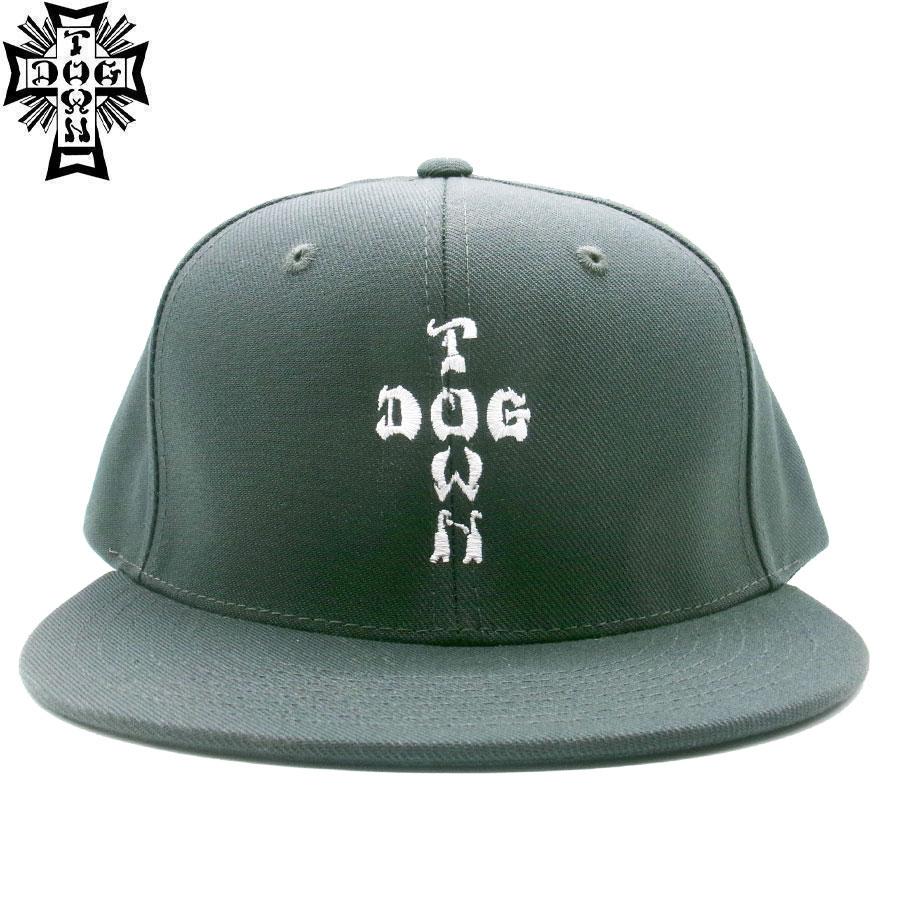希少　dogtown type N-2B ドクロ　刺繍　XLサイズ　キ DOGTOWN（ドッグタウン） DOGTOWN CROSS LETTERS SNAPBACK CAP CHACOAL