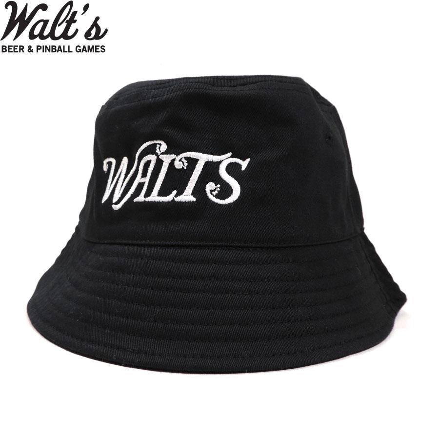 700fill Walts Cotton Bucket Hat ハット 帽子 黒 ワルツ バー オリジナル ロゴ バケット ハット 帽子 ブラック メンズ