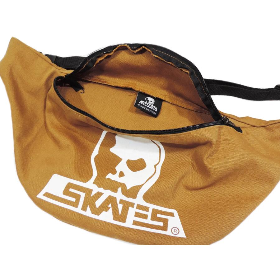 スカルスケーツ キャンバス ショルダーバッグ ブラウン メンズ  