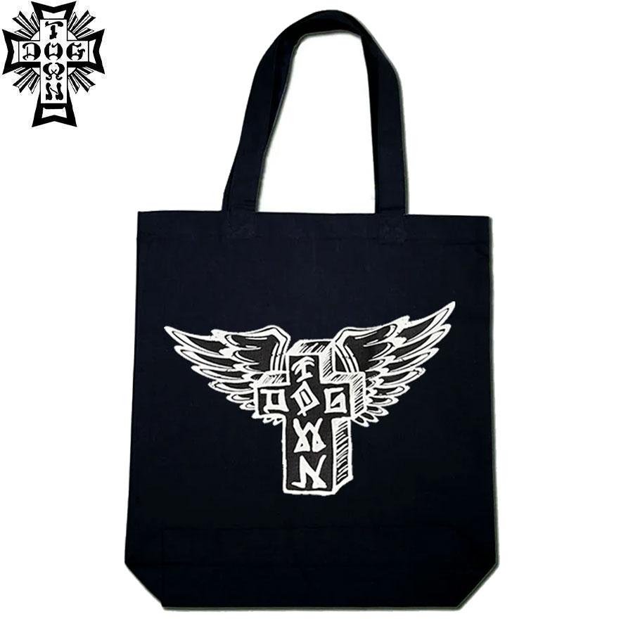 DOGTOWN（ドッグタウン） DOGTOWN ESE WINGS LOGO TOTE BAG BLACK 