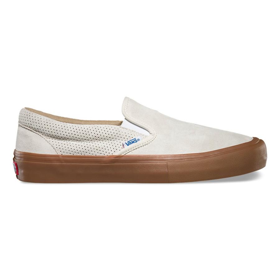 vans slip on pro off white